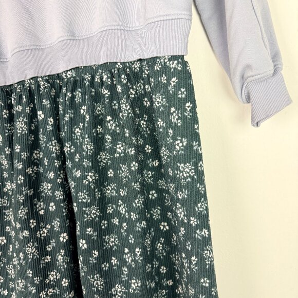 Zara x Disney Mickey Mouse Floral Mixed Media Dress Girl's Size 7 EUC - Picture 7 of 7